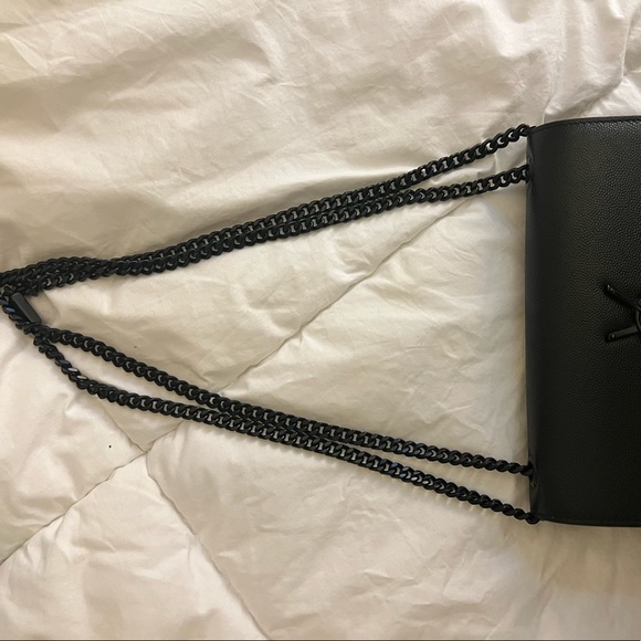 YSL KATE SMALL CHAIN BAG IN GRAIN DE POUDRE EMBOSSED LEATHER - Picture 4 of 10